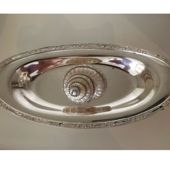 Vintage Silver Plate Serving Dish - Picture 1 of 8